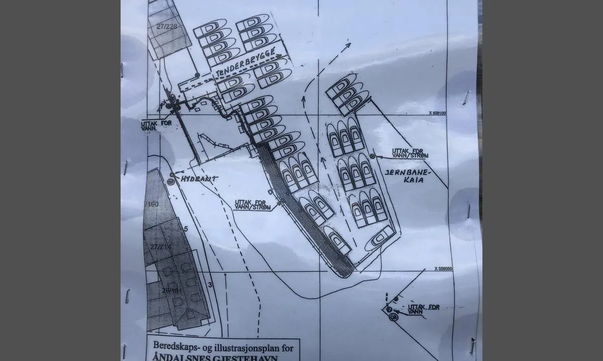 Åndalsnes Gjestehavn: Havnekart