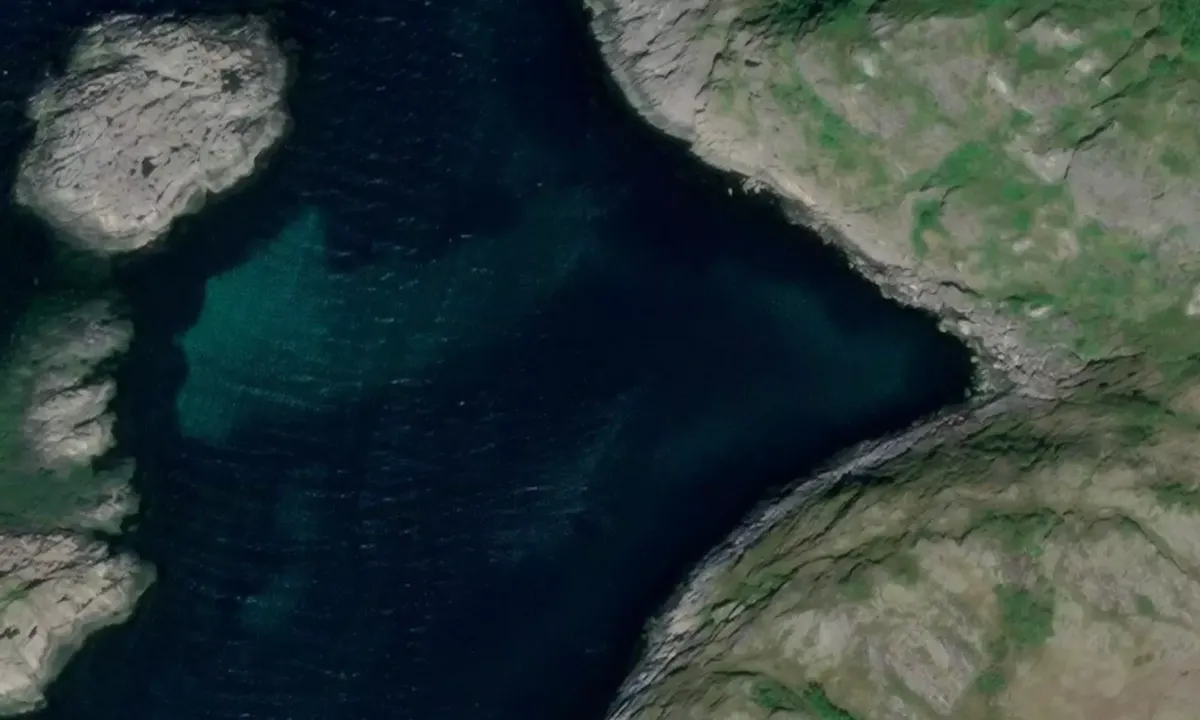 Satelite image of Andholmen vest