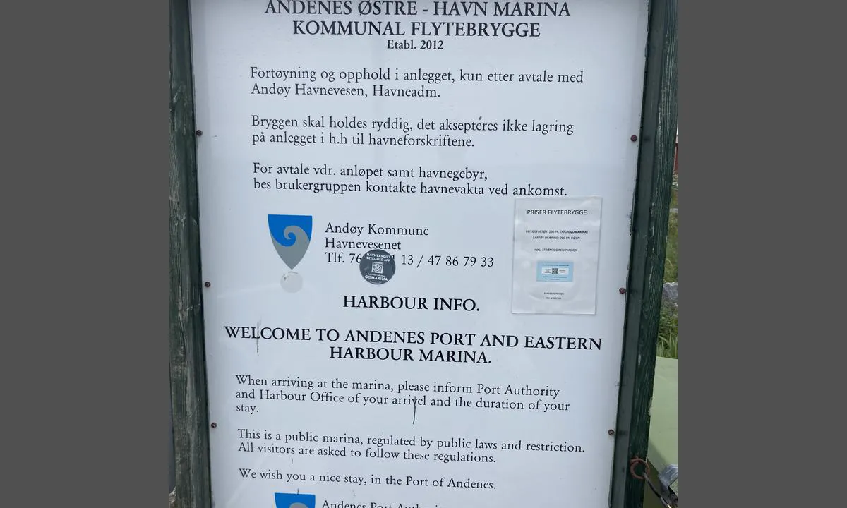 Andenes Østre Havn Marina KF
