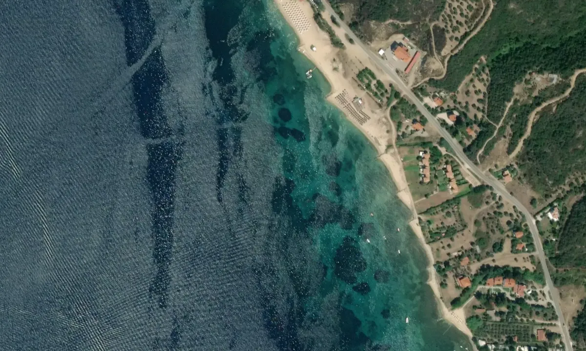 Flyfoto av Anemos beach