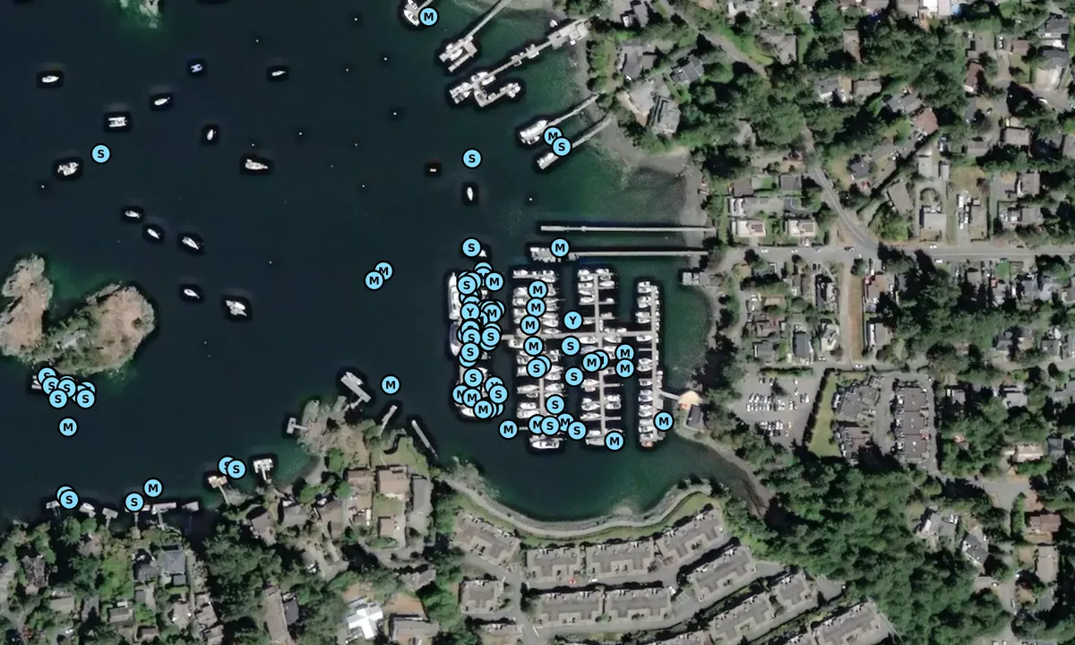 Satelite image of Anglers Anchorage Marina Ltd