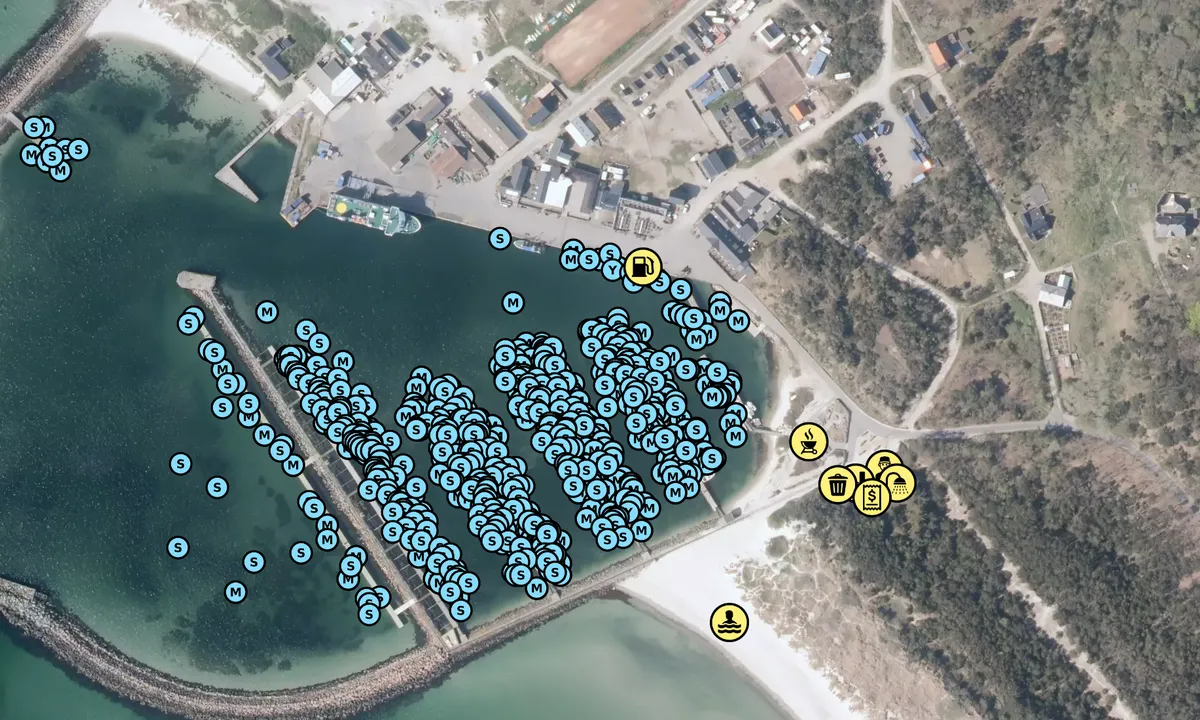 Satelite image of Anholt Havn