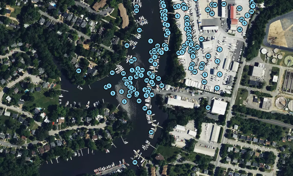 Satelite image of Annapolis Catamaran Center