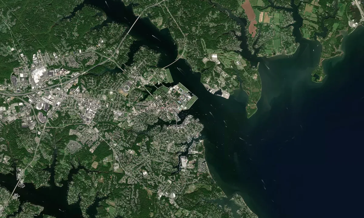 Flyfoto av Annapolis (moorings)
