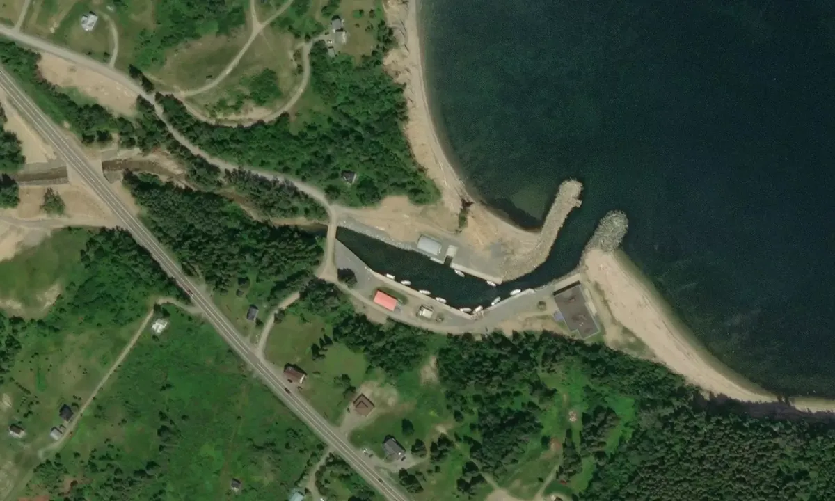 Satelite image of Anse-a-Brillant Fishing Port