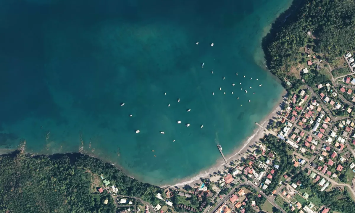 Flyfoto av Anse à l’Ane