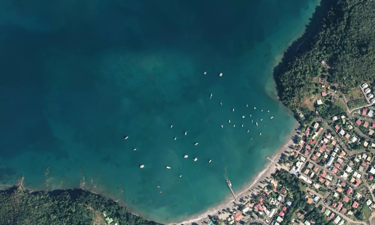 Flyfoto av Anse a l'Anne