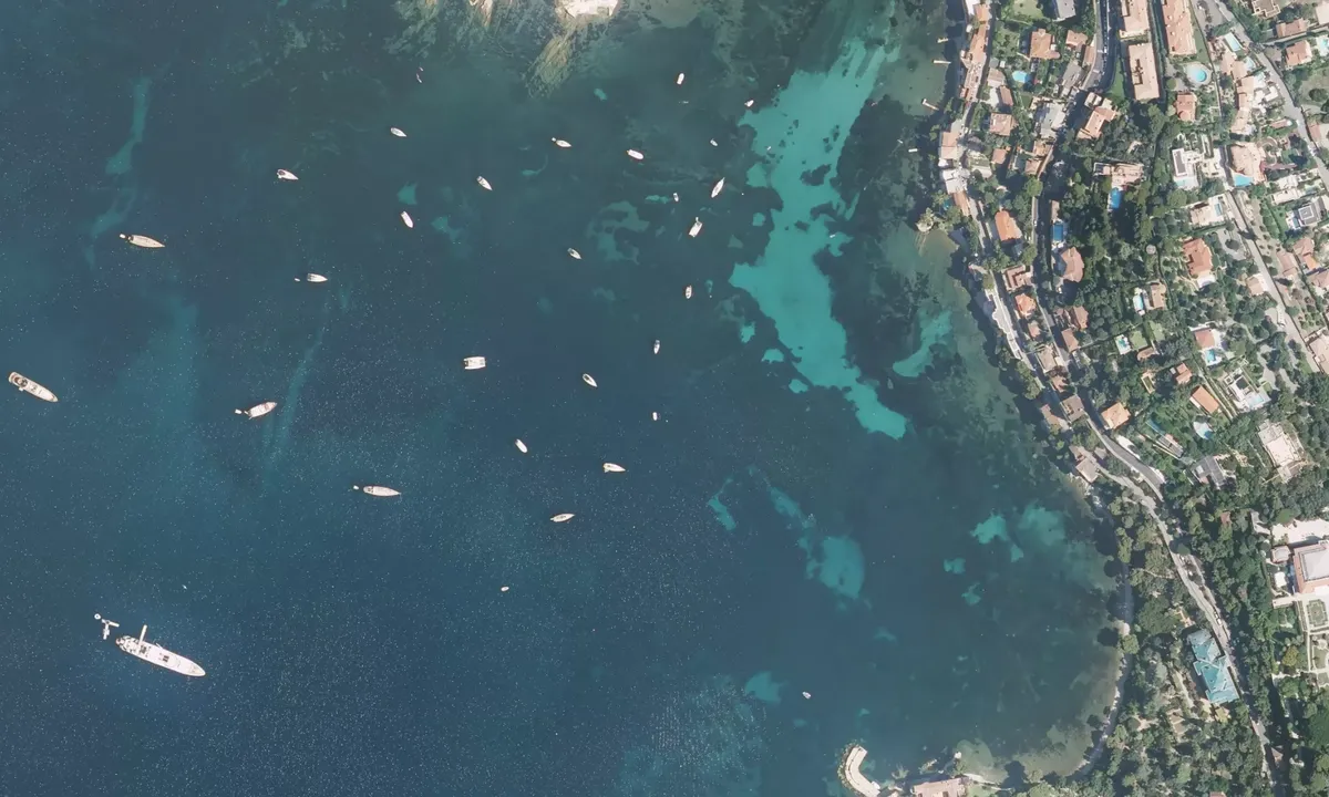 Flyfoto av Anse de l'Espalmador