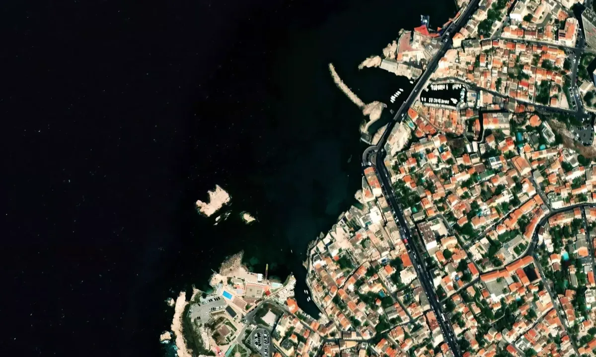 Flyfoto av Anse de Malmousque