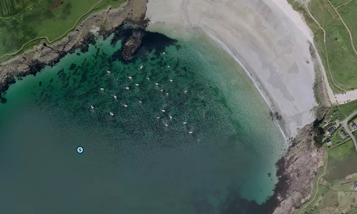 Satelite image of Anse de Porsmoguer