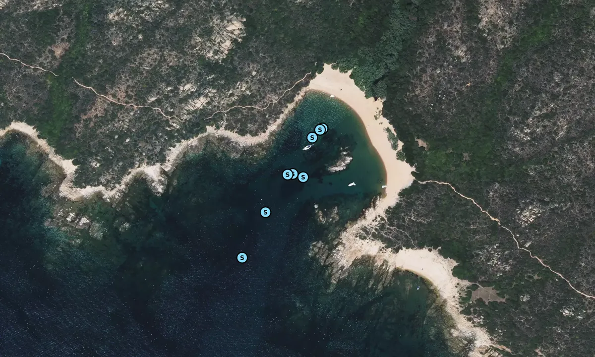 Satelite image of Anse de Tivella