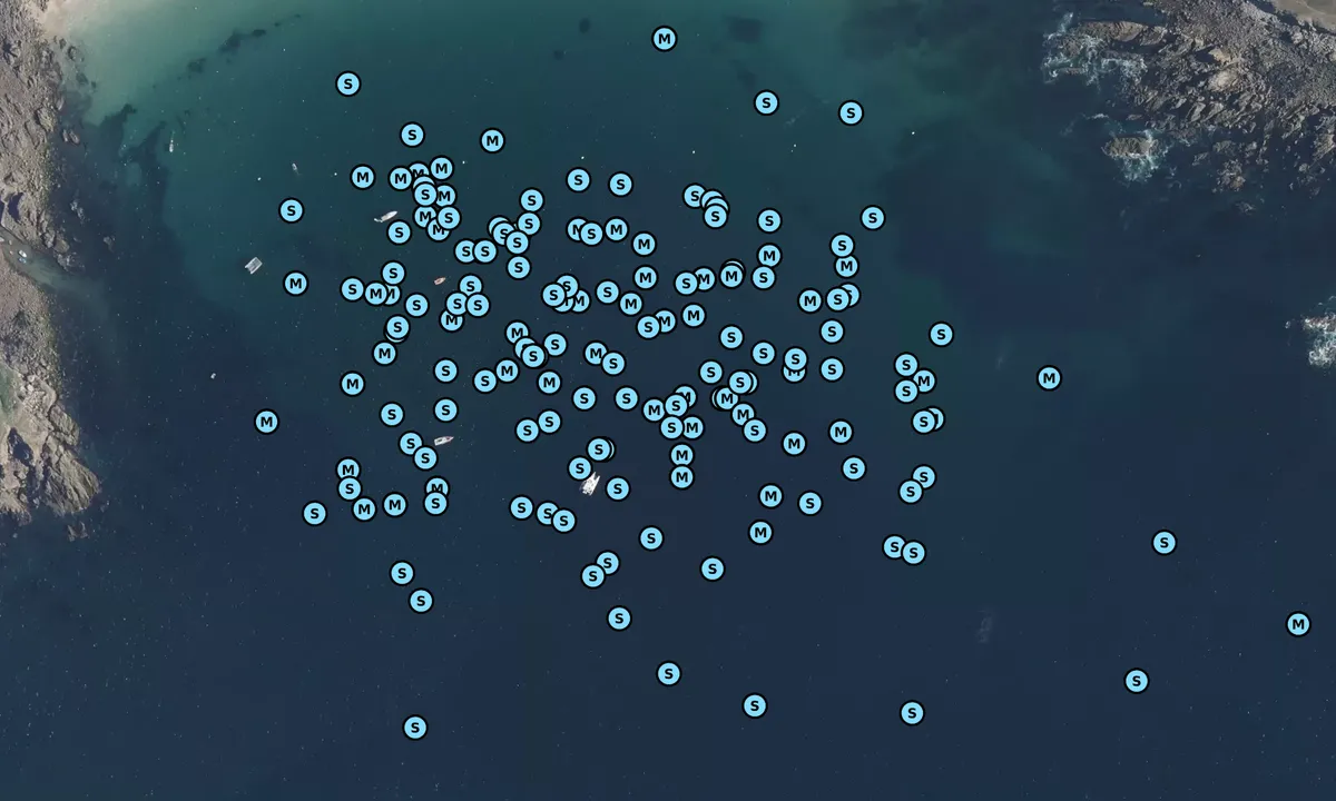Satelite image of Anse des Vieilles