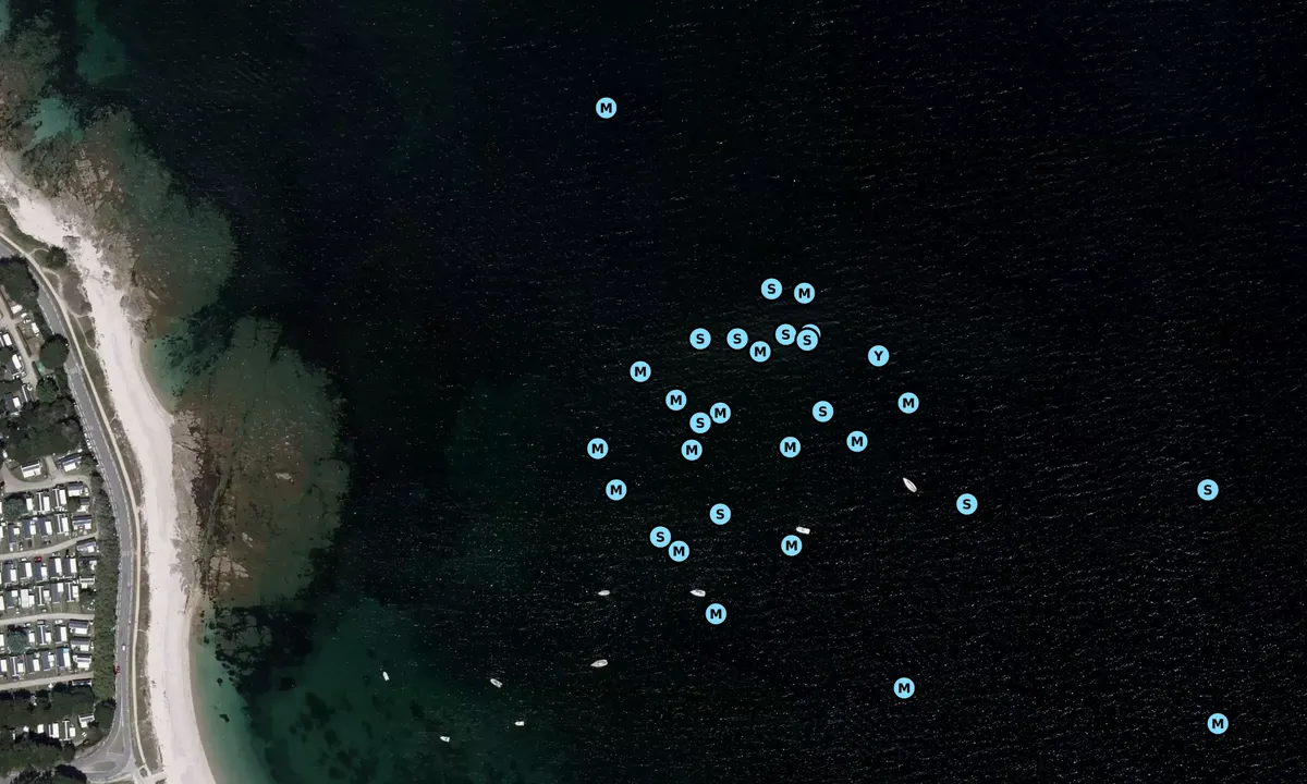 Satelite image of Anse du Conguel