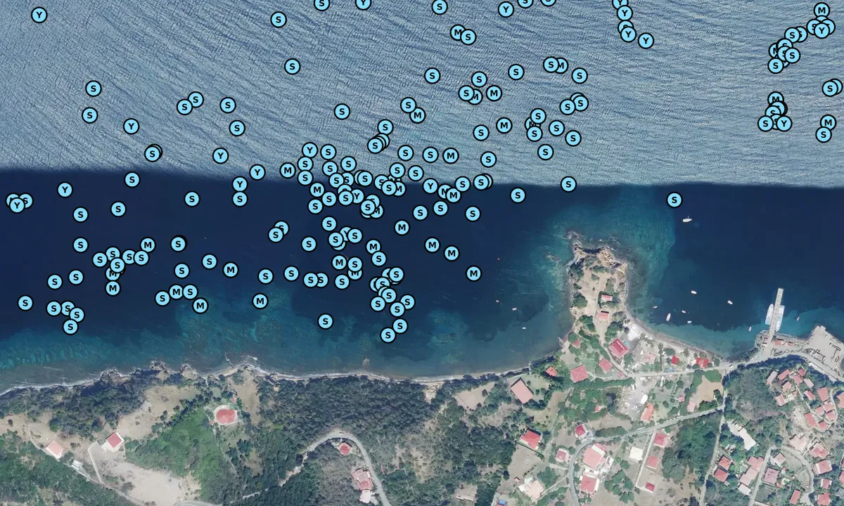 Satelite image of Anse Galet