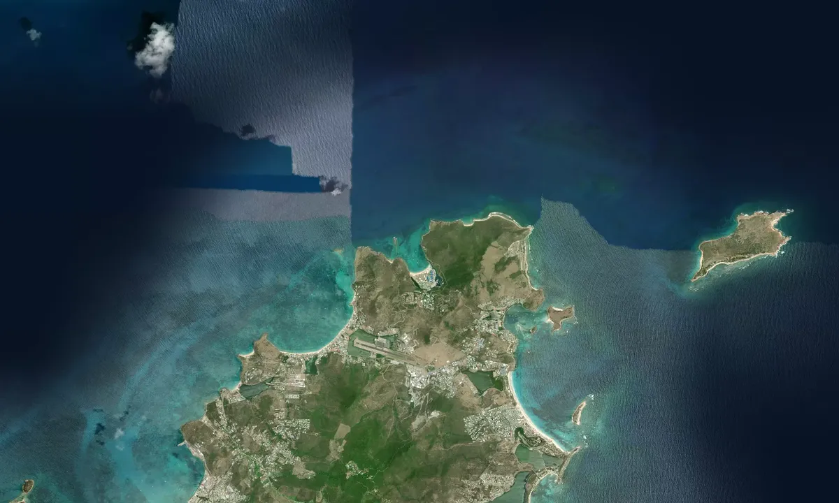 Flyfoto av Anse Marcel - Collectivity of Saint Martin