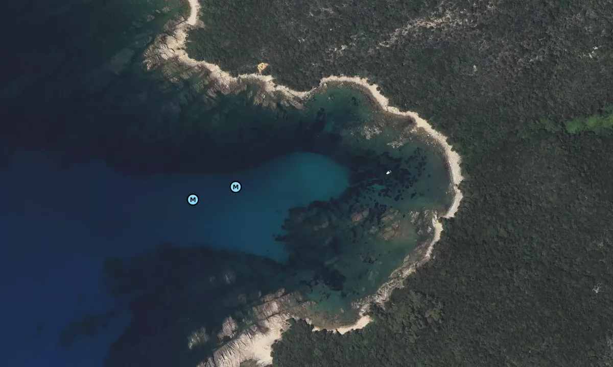 Satelite image of Anse Rossa