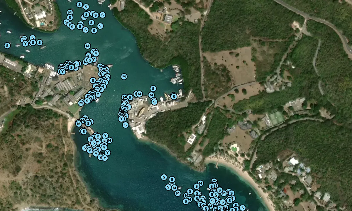 Satelite image of Antigua Slipway