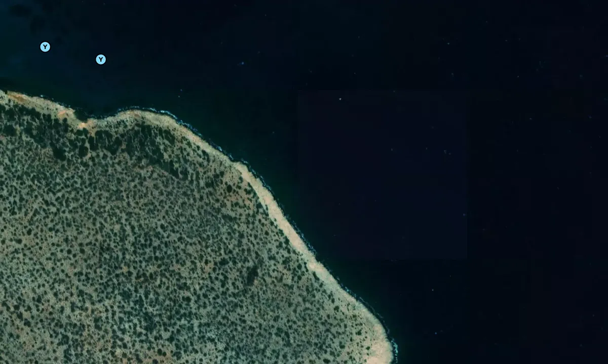 Satelite image of Antiparos,Grecia