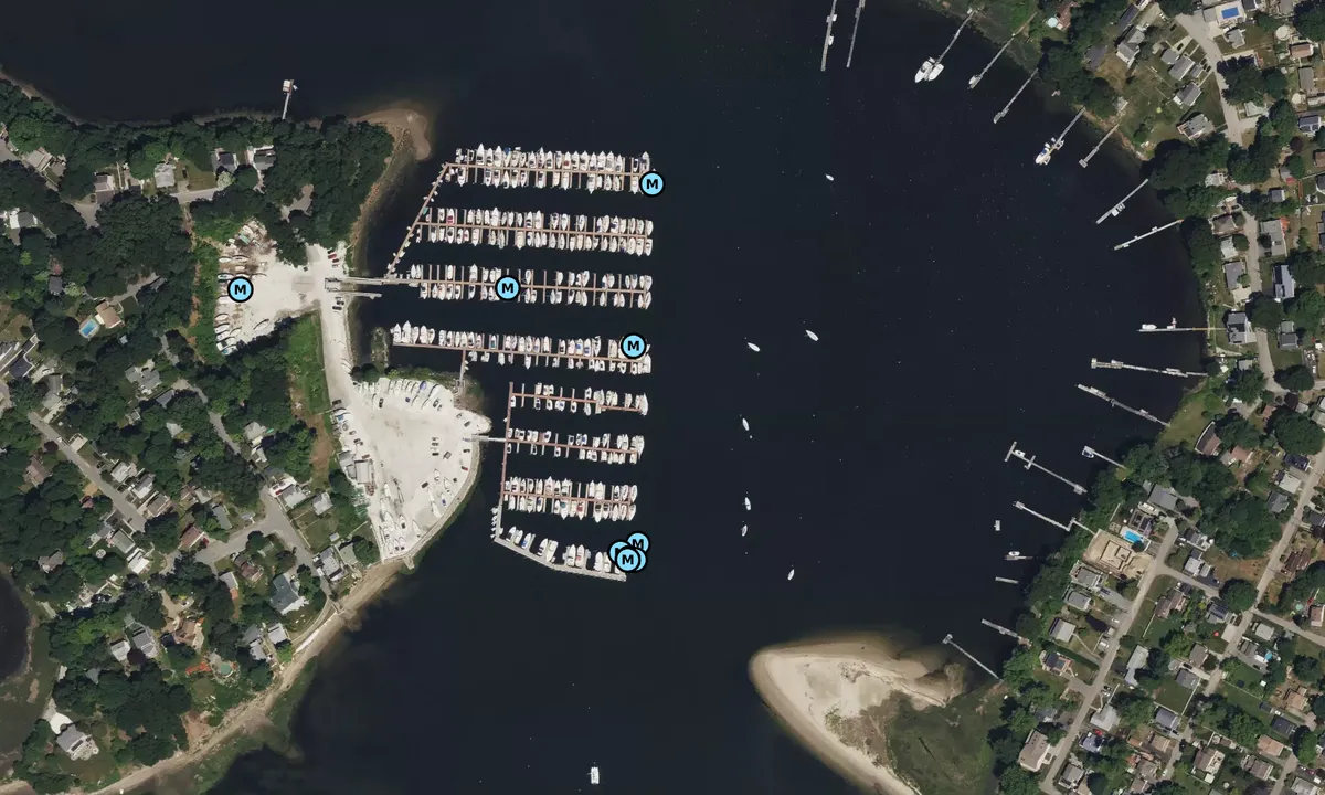 Satelite image of Apponaug Harbor Marina