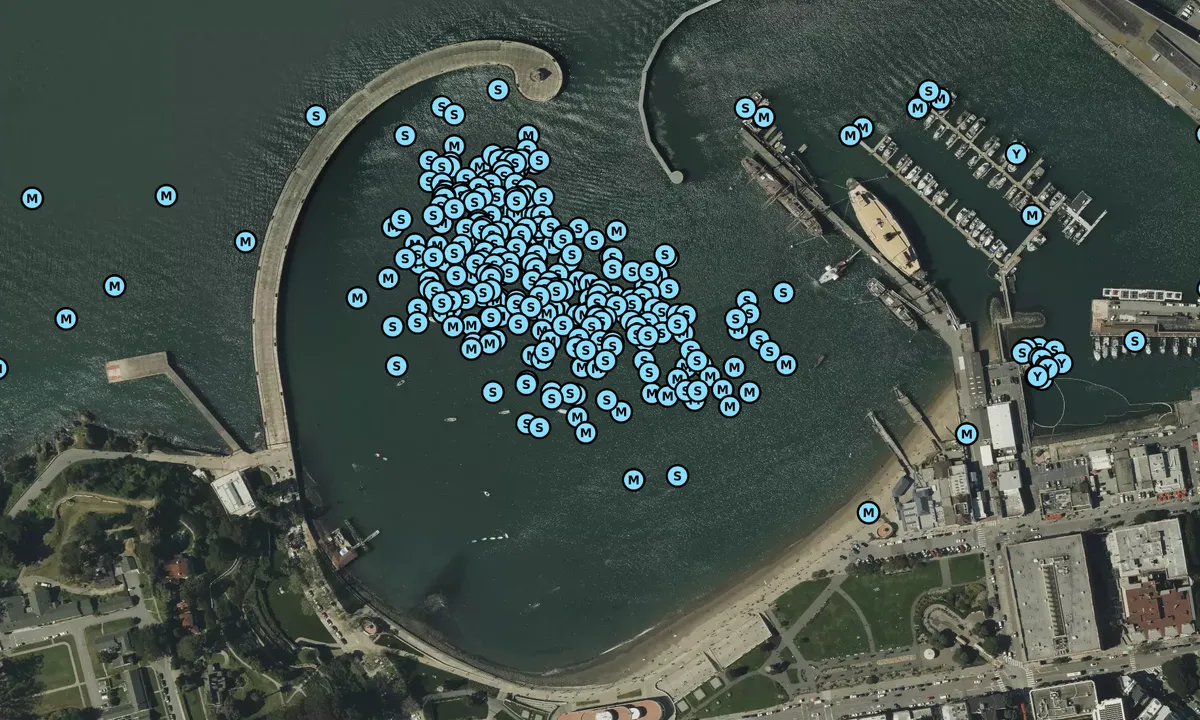 Satelite image of Aquatic Park
