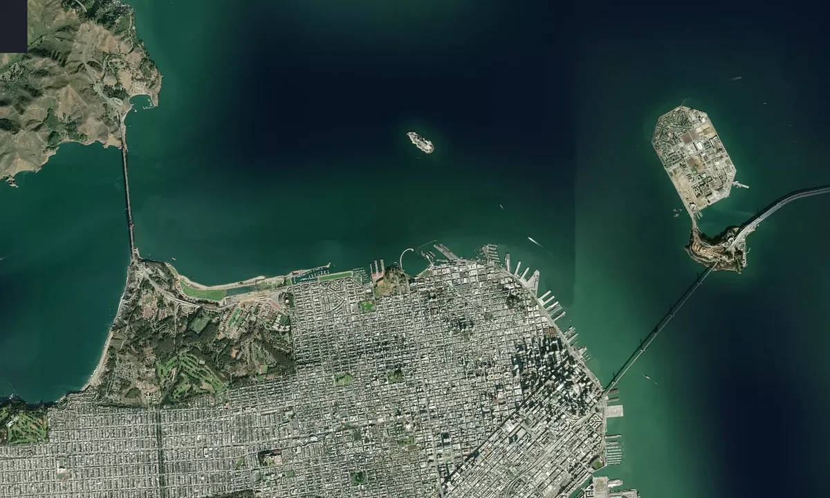 Flyfoto av Aquatic Park