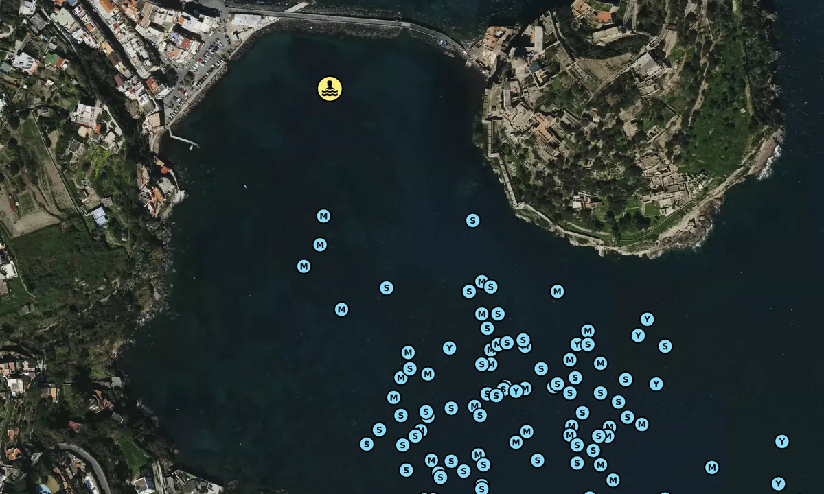 Satelite image of Aragonese Castle