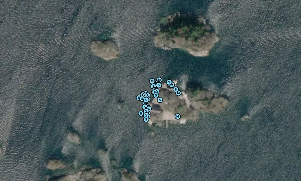 Satelite image of Arendal Seilforenings Gjestehavn