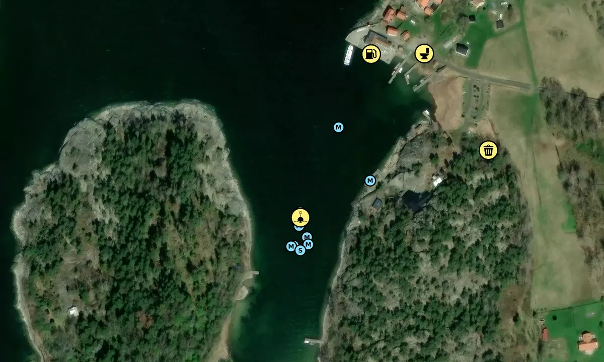 Satelite image of Arholma brygga - SXK Stockholm bouy