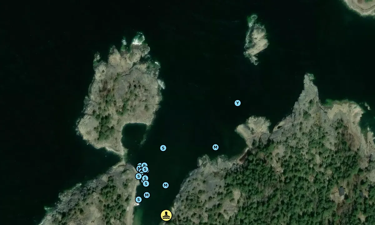 Satelite image of Arholma - Skvallerhamnen