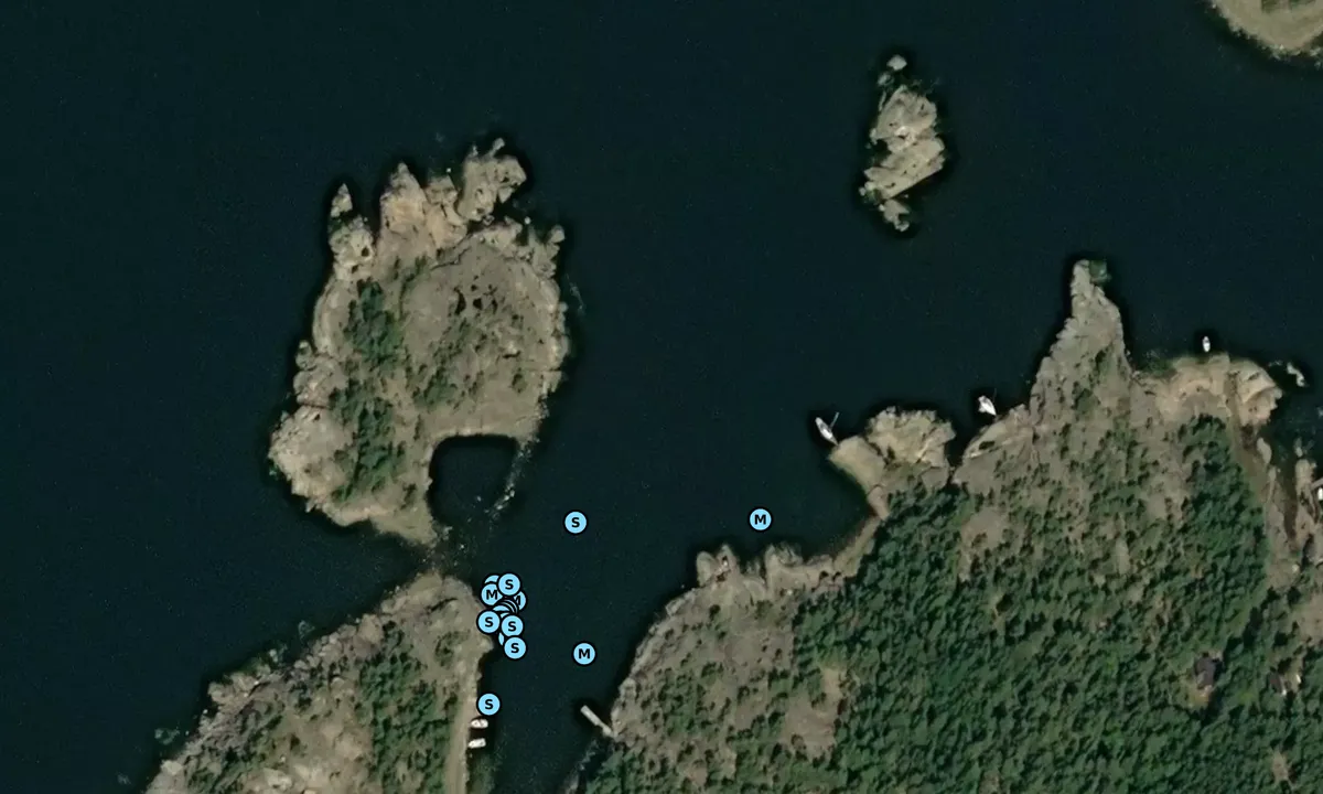 Satelite image of Arholma - Skvallerhamnen