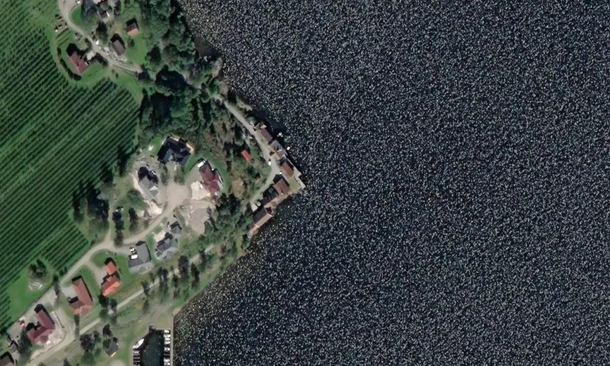 Satelite image of Årnes Brygge