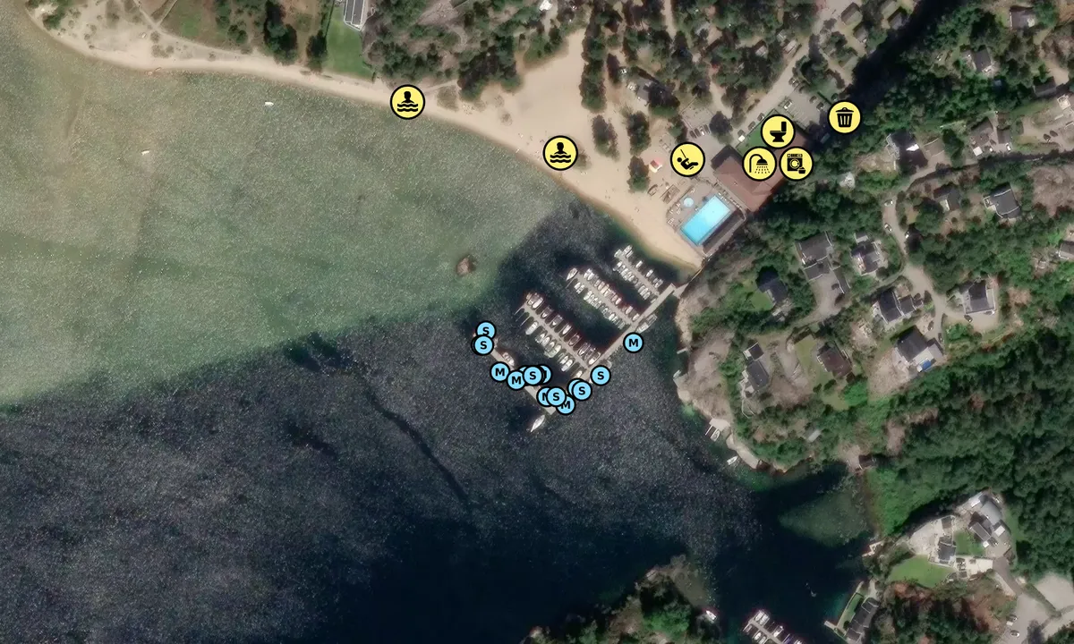 Satelite image of Åros Feriesenter Gjestehavn
