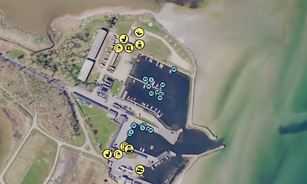 Satelite image of Asaa Lystbådehavn