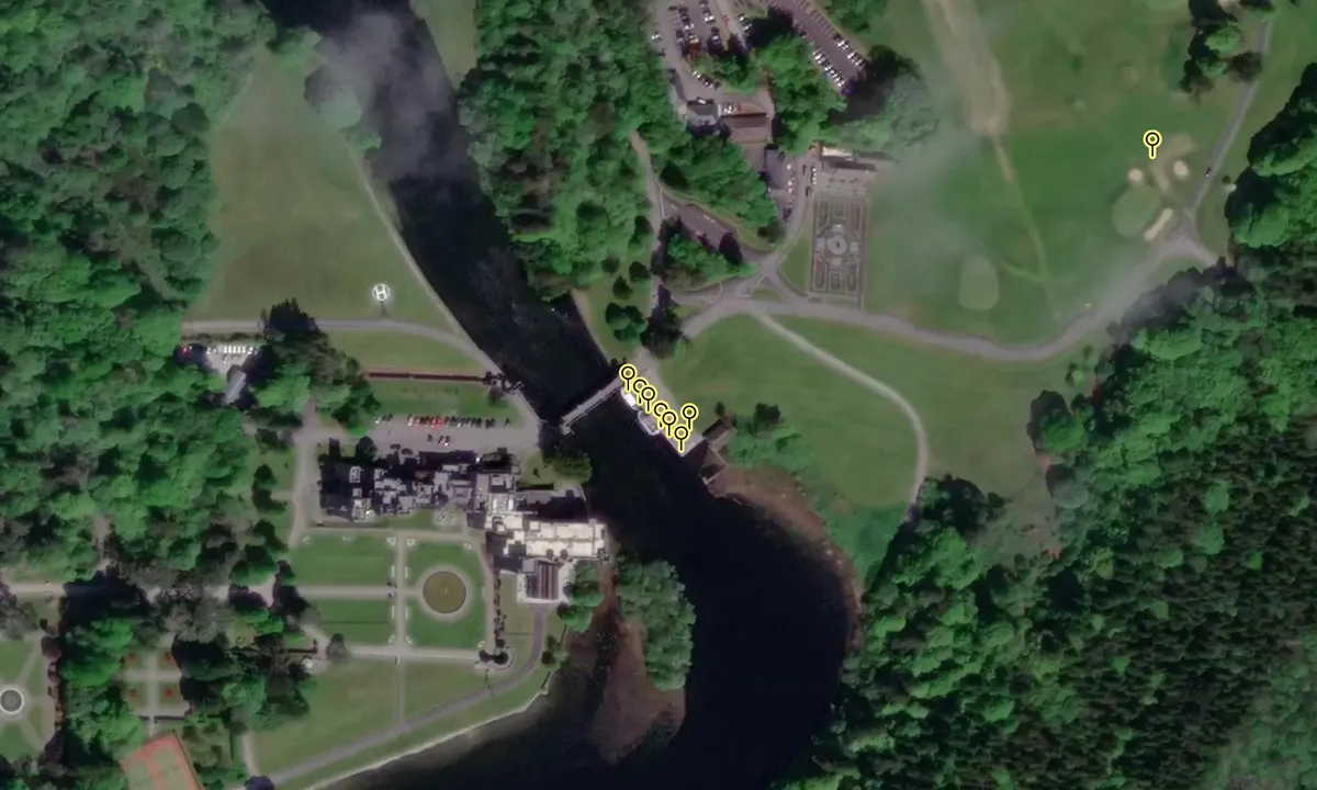 Satelite image of Ashford Castle Quay