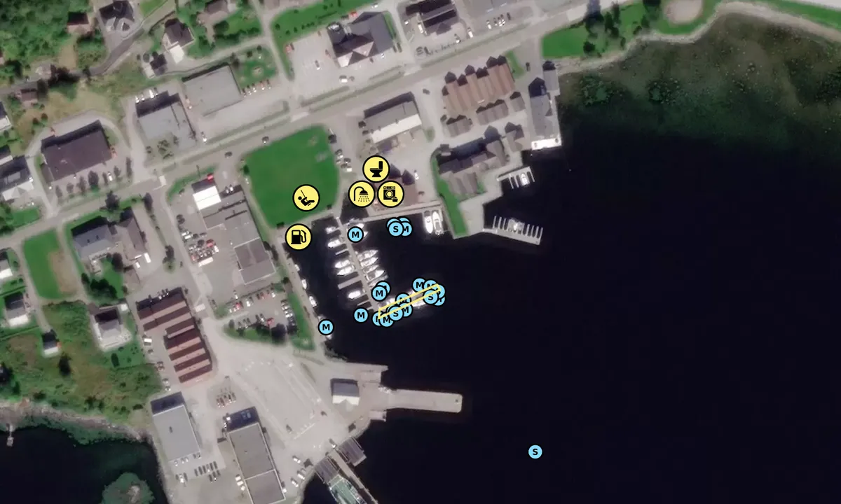 Satelite image of Askvoll Sentrumshamn