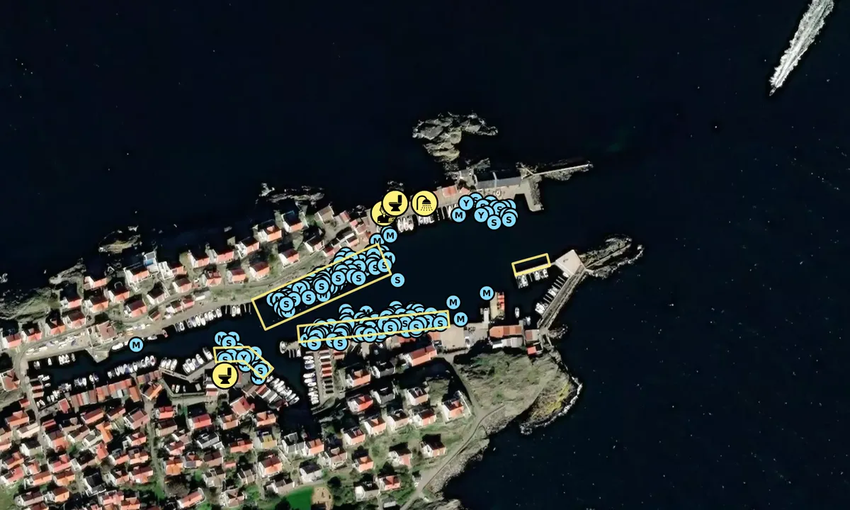 Satelite image of Åstol Gästhamn