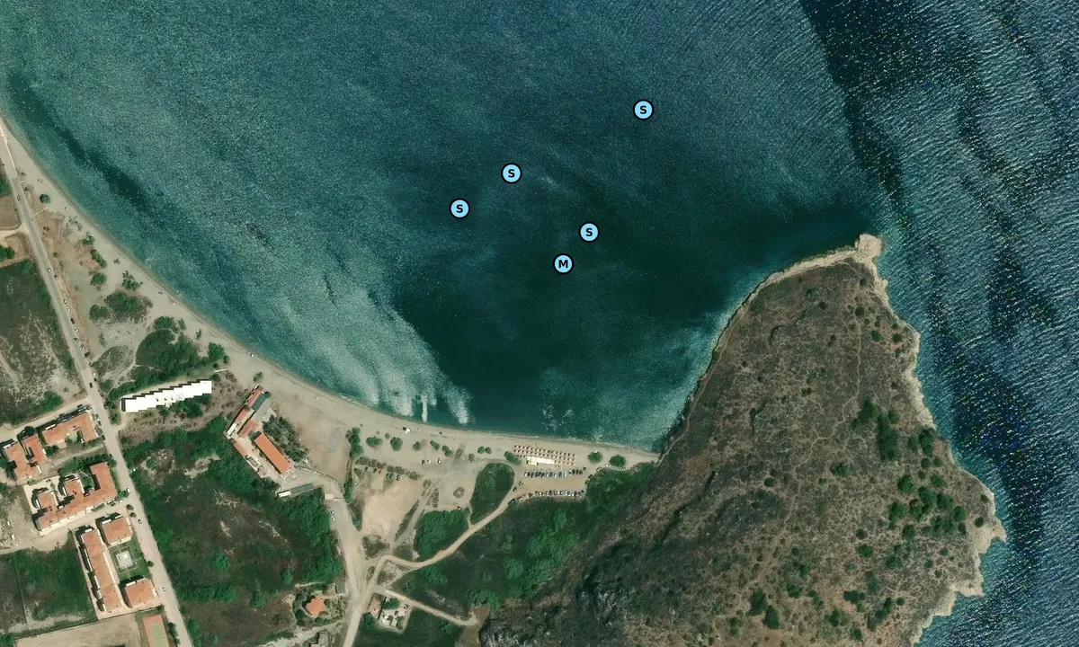 Satelite image of Astros North Beach