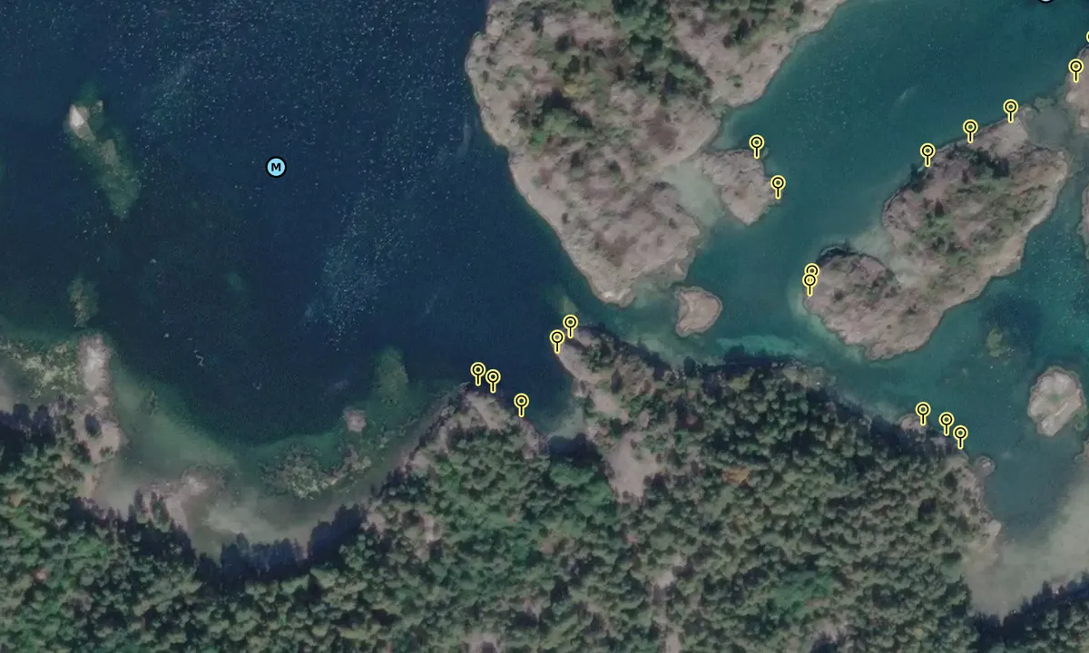 Satelite image of Auesøya v/Bjørkøy