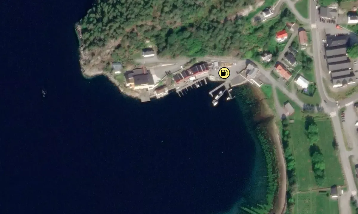 Satelite image of Aure Gjestehavn