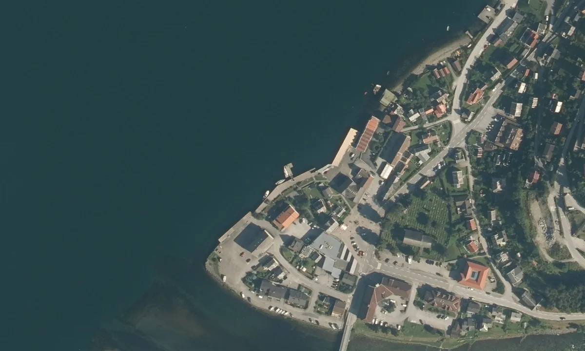 Flyfoto av Aurlandsvangen