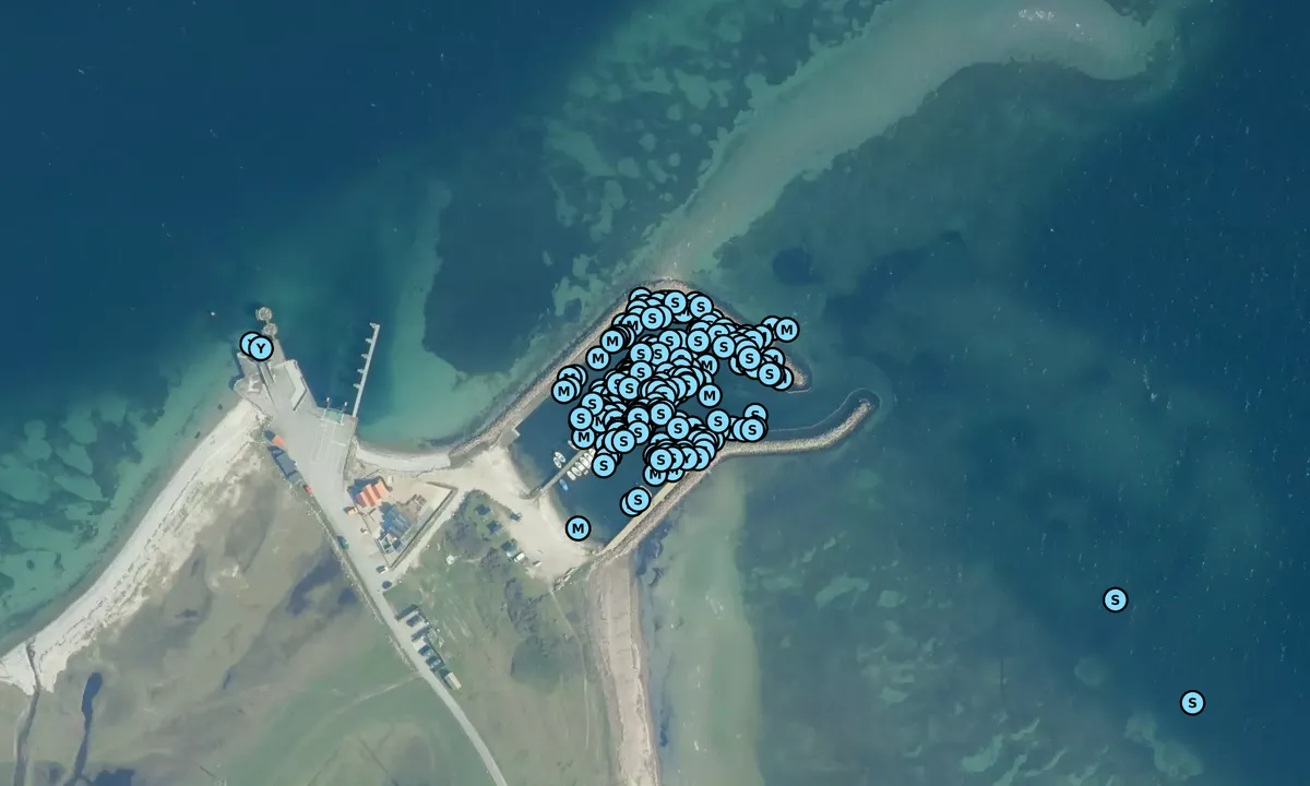 Satelite image of Avernakø Bådehavn