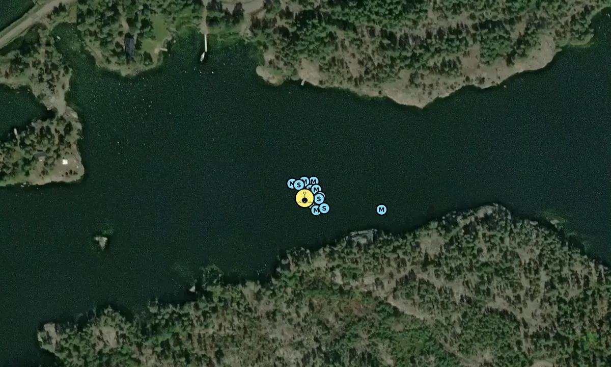 Satelite image of Ävrö - SXK Dacke bouy