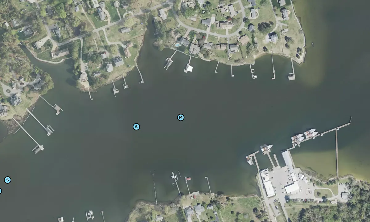 Satelite image of Back Creek - Seaford
