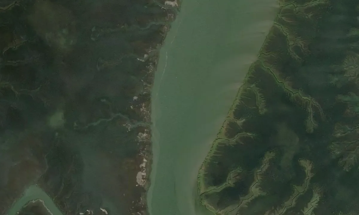 Satelite image of Back River Anchorage