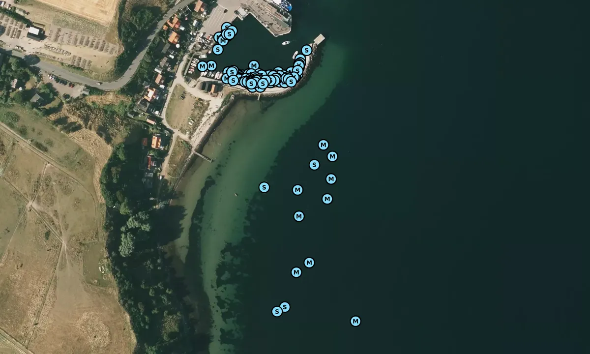 Satelite image of Bäckvikan Anchorage