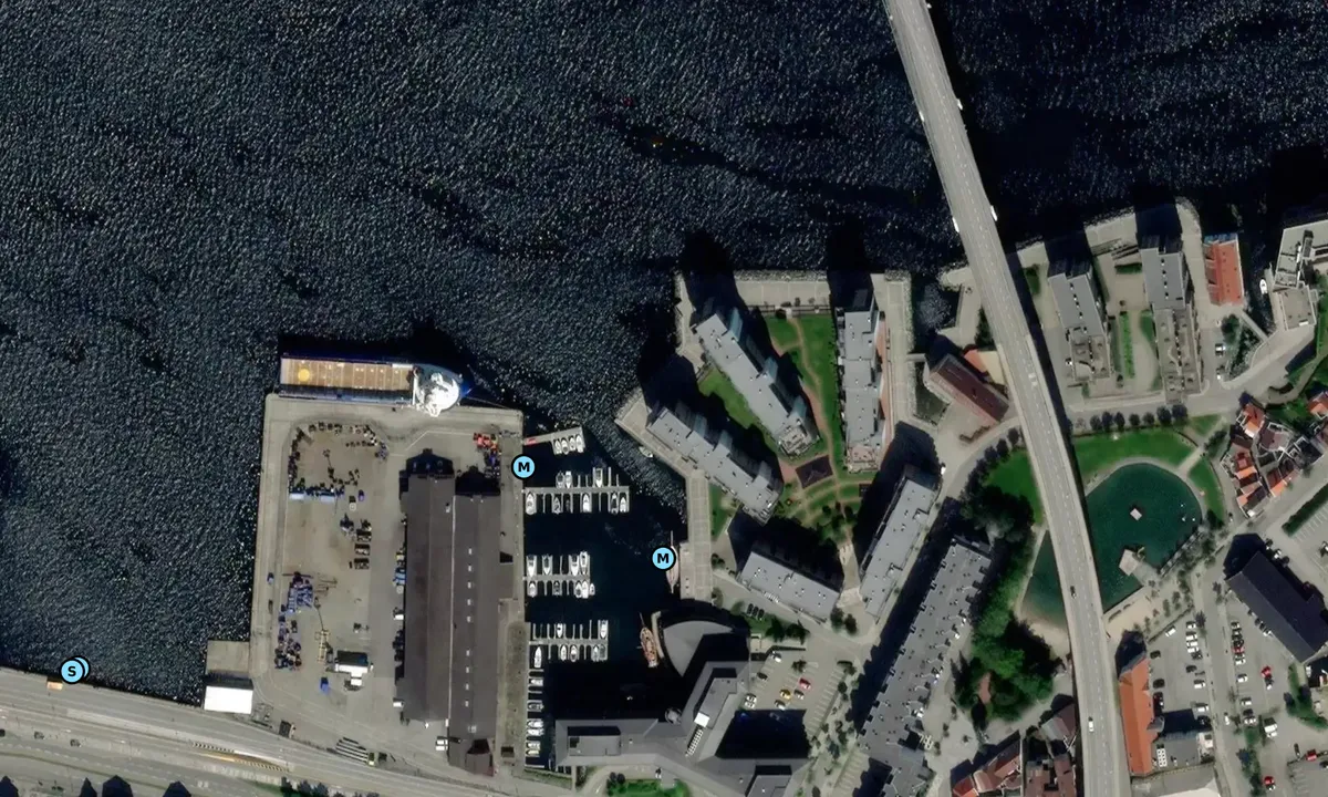 Satelite image of Badedammen Gjestehavn - Stavanger