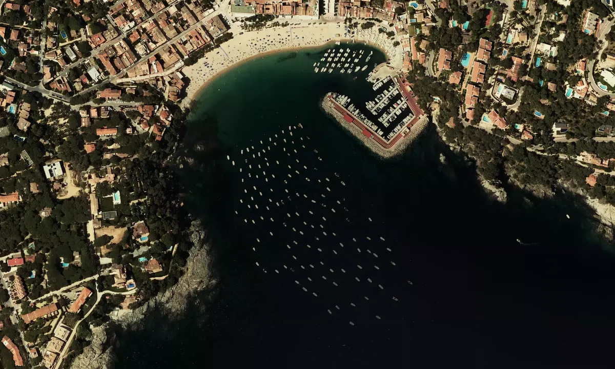 Flyfoto av Badia de Llafranc