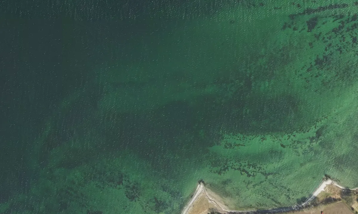 Flyfoto av Bækkehave fyr bouy