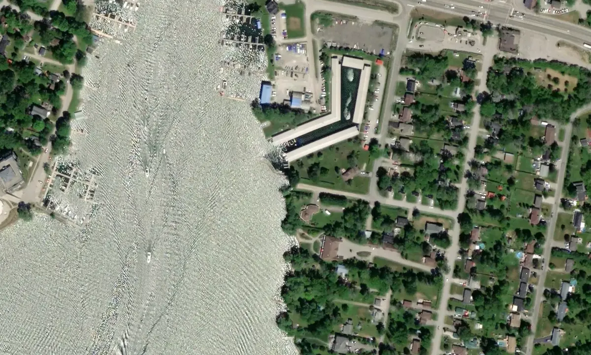 Satelite image of Baer Harbour Yacht Club