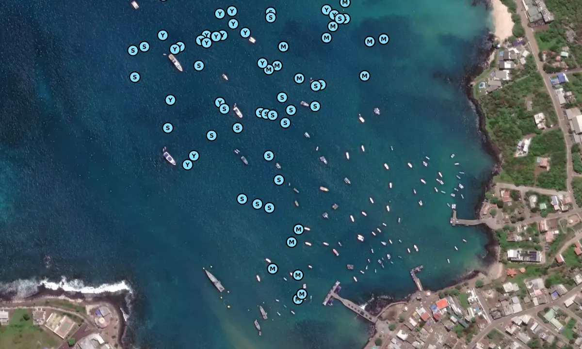 Satelite image of Bahia Baquerizo Moreno